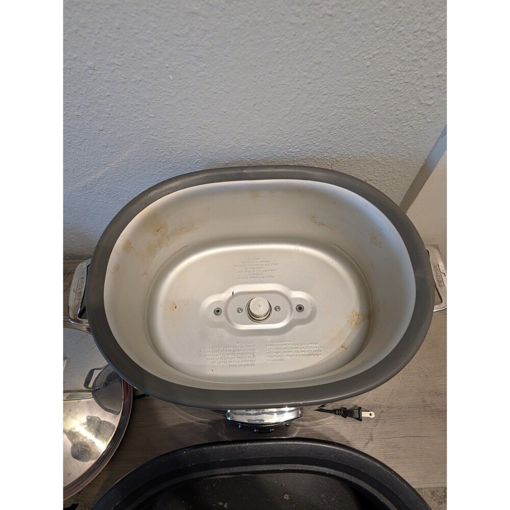 ALL-CLAD 7 Quart Slow Cooker Stainless Steel Crock Pot Series SC01 - Tested - Picture 4 of 8